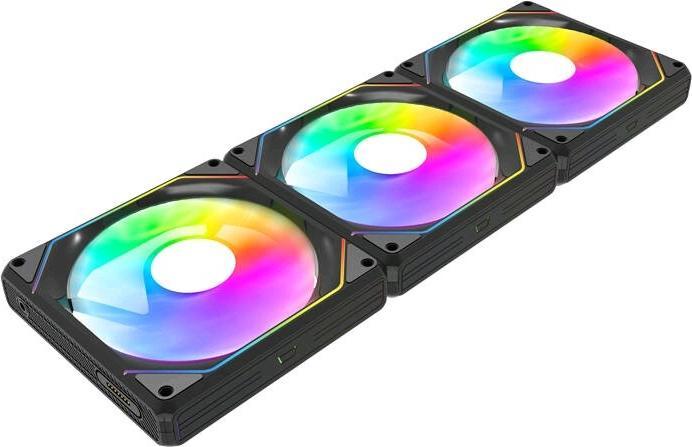 Image du produit Darkflash Tech Darkflash Gauss G24 Ventilateurs d'ordinateur 3 en 1 (noir) (120 mm, 1 x)