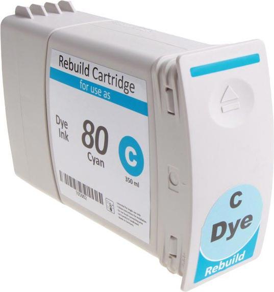 Hermex Alternative Tintenpatrone zu HP 80 (C)