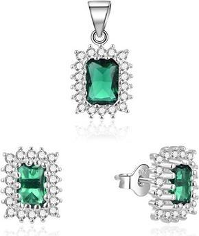 Produktbild Beneto Elegant Jewelry Set with Zircons TAGSET198 (Pendant, Earrings)