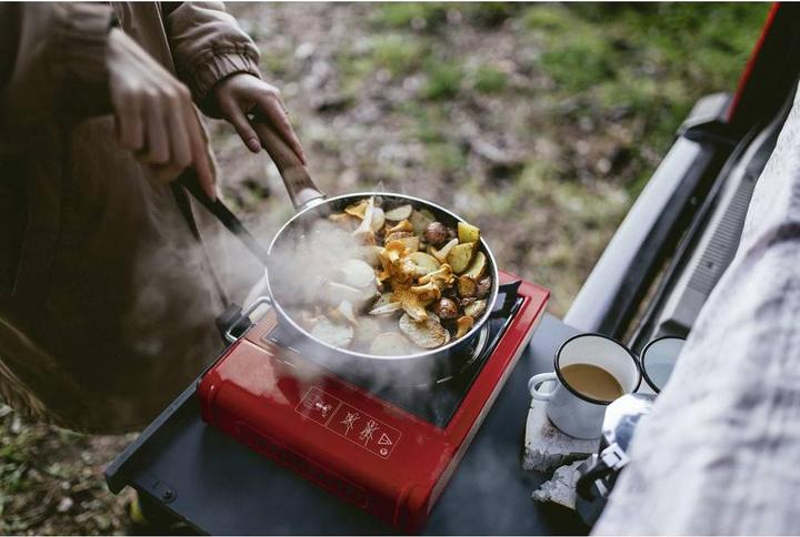 Actual product image Rothenberger Industrial Gas Camping Stove Gourmet Piezo RS 220 1500003730 Stainless Steel