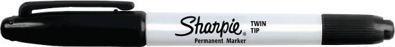 Image du produit Sharpie Marqueur Twin Tip Extra fin + fin (Noir, 1 mm, 1 x)