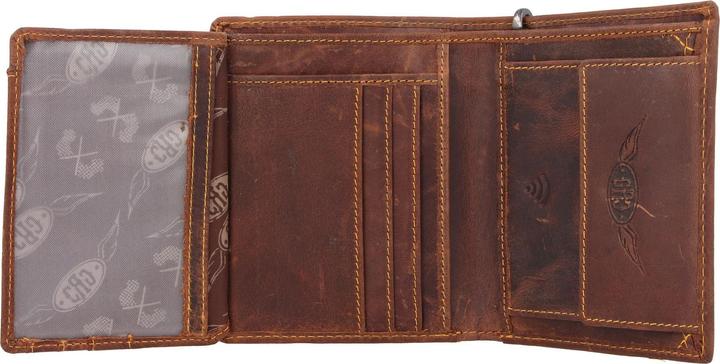 Actual product image Greenburry Racing Collection Nashville wallet RFID leather 10 cm