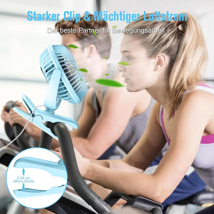Immagine prodotto Honyin Mini Ventilator mit Clip (40 dB)