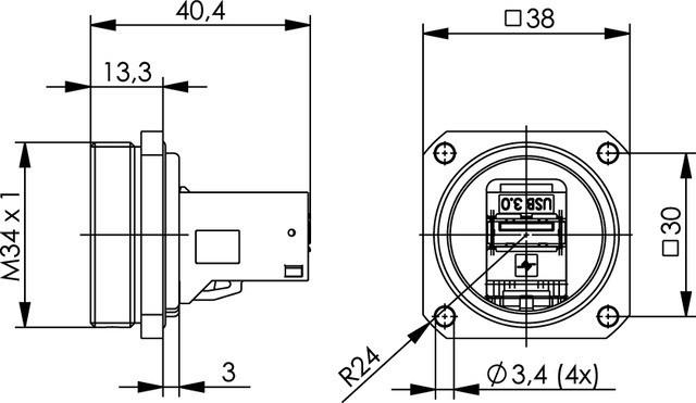 Image du produit Telegärtner TOC Kit de brides IP68