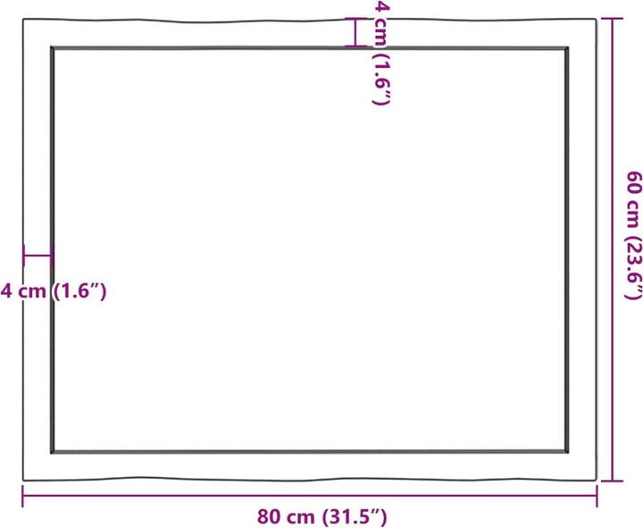 Image du produit VidaXL Chaim (80 x 60 x 6 cm)