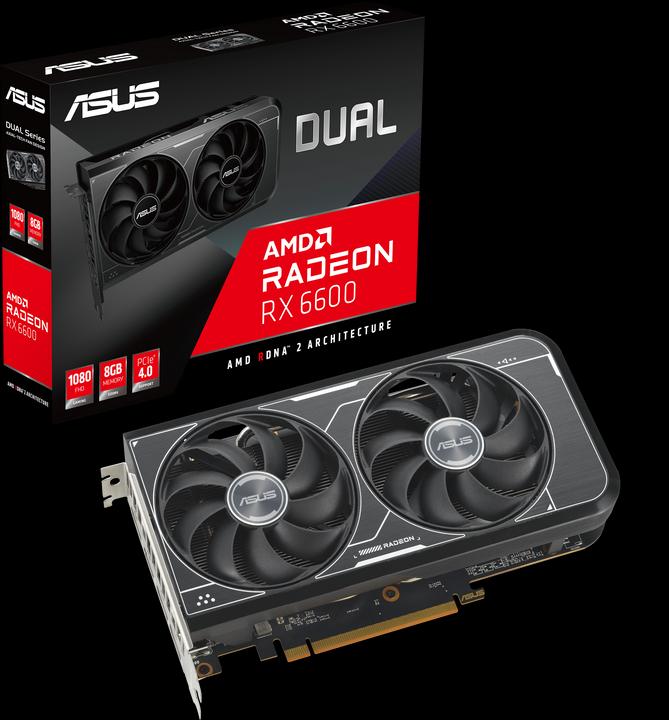 Actual product image ASUS Dual Radeon RX 6600 V3 (8 GB)