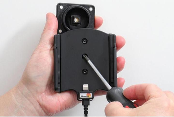 Actual product image Brodit Holder active Apple iPhone 12/12 Pro with USB cable