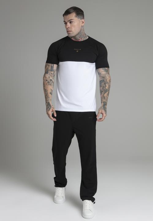 Image du produit Siksilk T-shirt Cut and Sew T-shirt en noir, blanc (M)