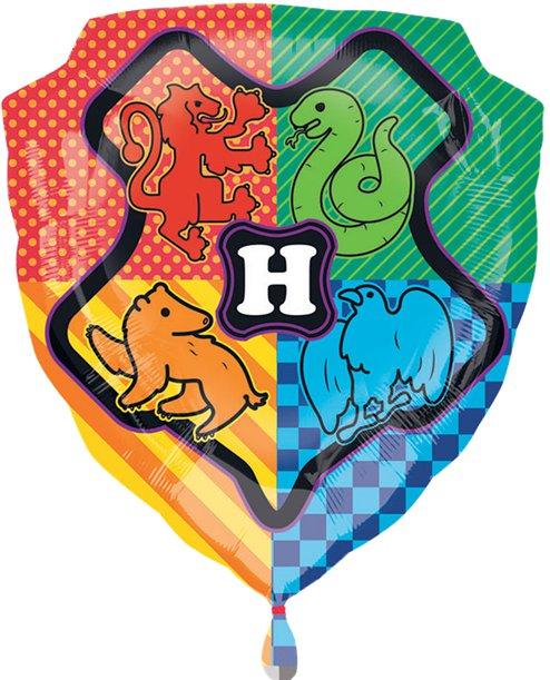 Actual product image Anagram Balloon in the shape of the Hogwarts crest