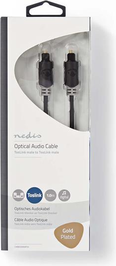 Productafbeelding Nedis HQ-kabel 0,7 m standaard TOSLINK naar TOSLINK optisch (1 m, TOSLINK)