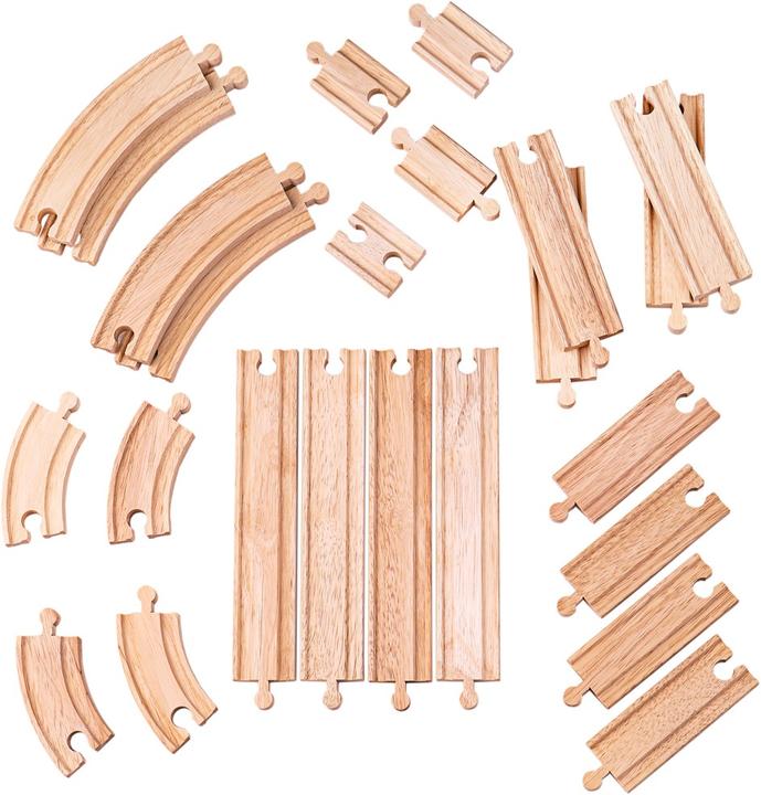 Produktbild Bigjigs Holz-Erweiterung Kit Schienen und Kurven