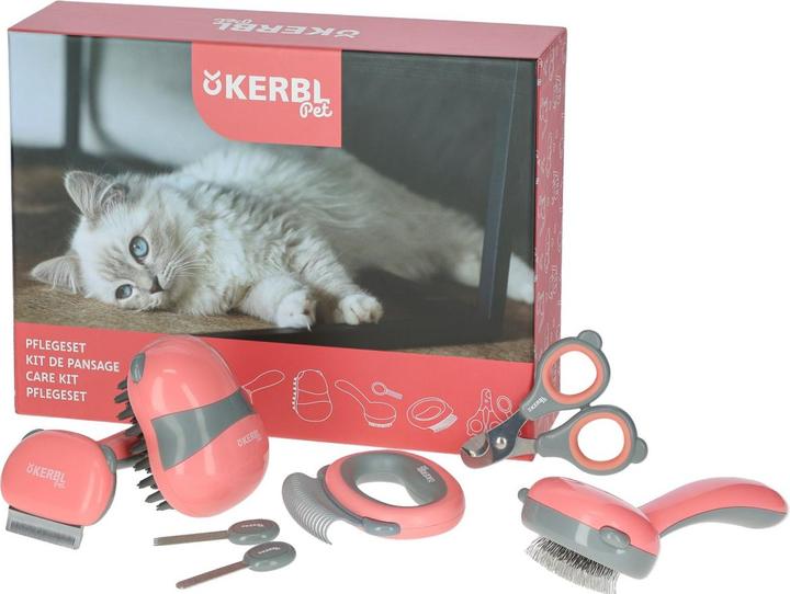 Actual product image Kerbl Pet cat grooming set 7 pieces (Dog)
