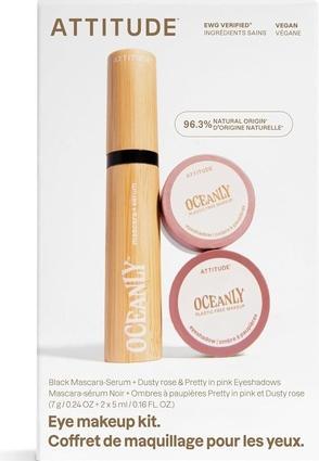Produktbild Attitude Oceanly Pink Makeup Set EWG Verified Eyeshadow and Lash Serum Infused