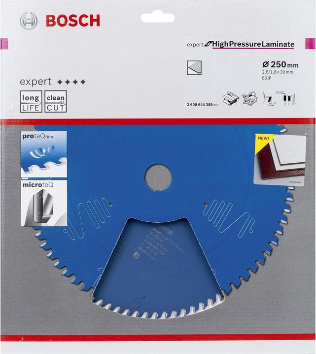 Immagine prodotto Bosch Professional Zubehör Lama per sega circolare EX TR T 250x30-