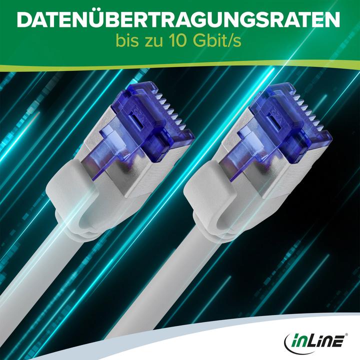 Image du produit InLine Câble de raccordement Slim (S/FTP, CAT6a, 5 m)