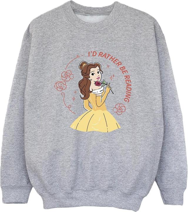 Produktbild Disney Beauty And The Beast I'd Rather Be Reading Sweatshirt Jungen (152, 158)