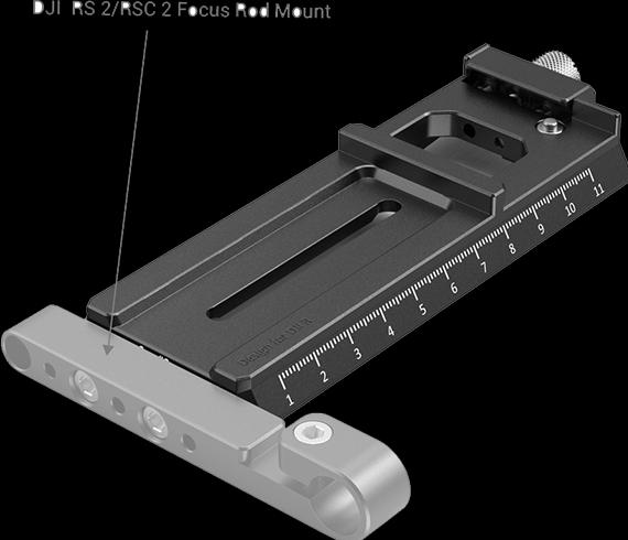 Image du produit SmallRig Platine quick-release (Arca/Manfrotto) pour DJI RS 2 et DJI RSC 2 - 3061 (Plaque de montage Gimbal)