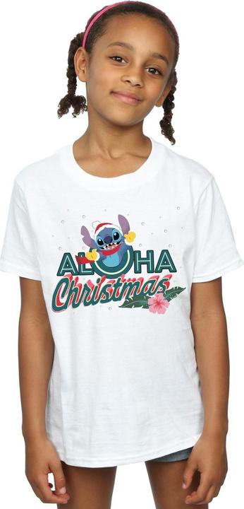 Immagine prodotto Disney Lilo And Stitch Aloha Christmas Maglietta Ragazze (140, 146)