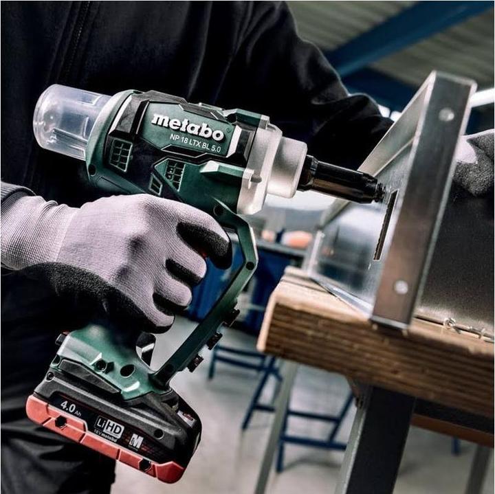 Actual product image Metabo NP 18 LTX cordless blind rivet gun