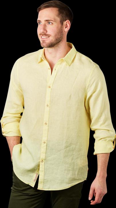 Scotch & Soda Linen Shirt Long Sleeve yello (XXL)