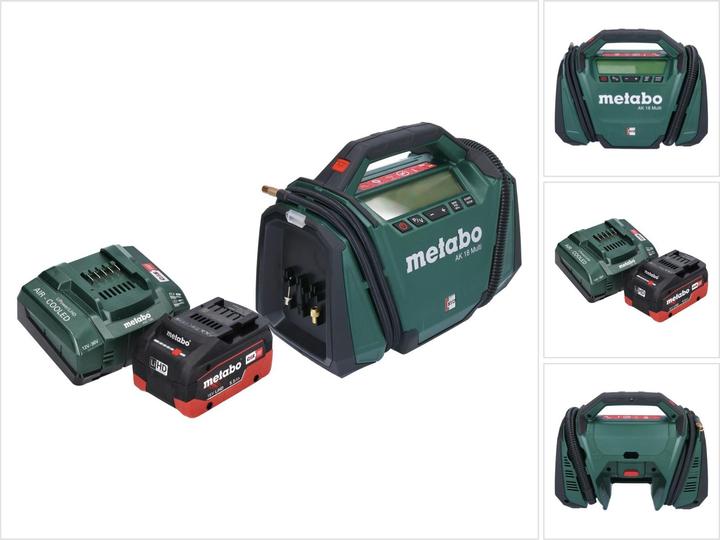 Metabo AK 18 Compressore multi batteria 18 V 11 bar + 1x batteria 5,5 Ah + caricatore (11 bar, 0 l)