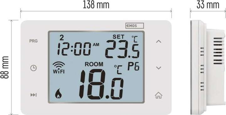 Produktbild Emos GoSmart Raumthermostat P56201 mit WiFi, programmierbar, verkabelt