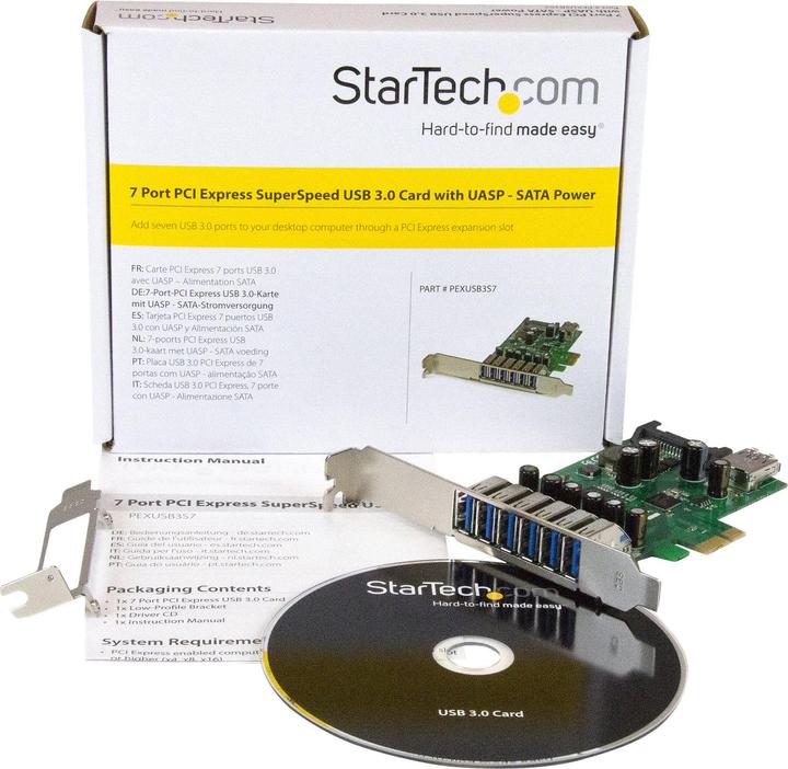 Image du produit StarTech Carte PCIe 7 ports SuperSpeed USB 3.0