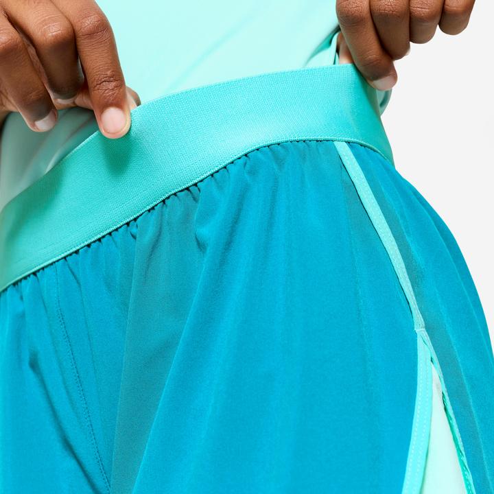 Produktbild Domyos Shorts mit Innenhose Kinder atmungsaktiv - türkis (6, 7, 8)