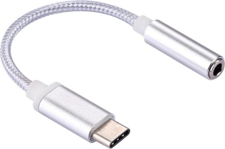 Immagine prodotto Calitron Adattatore audio cavo convertitore USB-C - Tipo C, argento (0.10 m, USB 3.2 Gen 1)