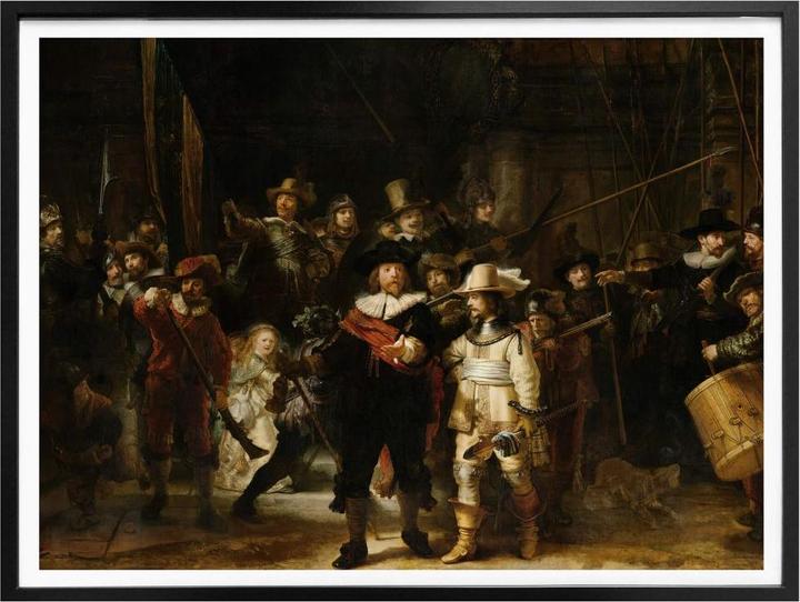 Immagine prodotto Trenddeko Rembrandt - La ronda di notte (80 x 60 cm)