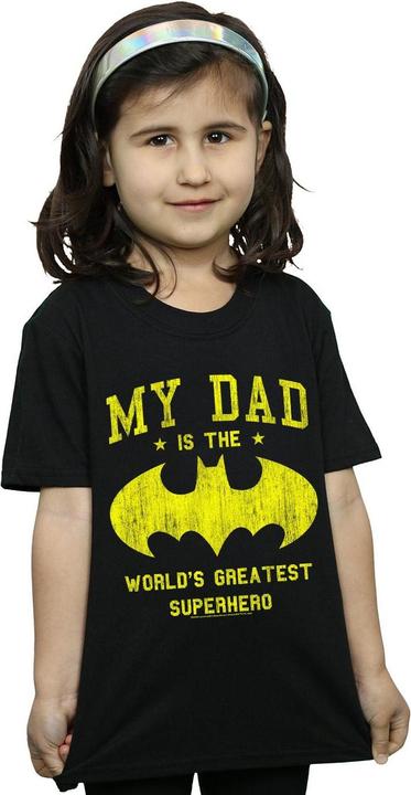 Image du produit - T-shirt BATMAN MY DAD IS A SUPERHERO - Fille (140, 146)