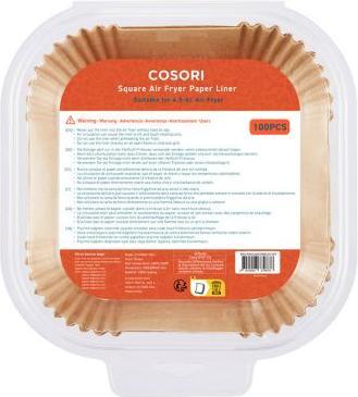 Actual product image Cosori Paper inserts for hot air fryers CLR-R601