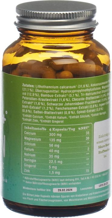 Produktbild Bitterliebe Bitter Basen Komplex (120 Stück, Kapseln, 270 g)