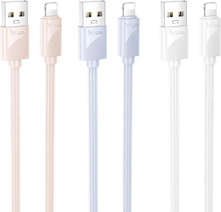 Image du produit Hoco Cable cable USB A to Lightning 2,4 A X114 1 m pink (1 m)
