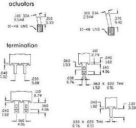 Immagine prodotto Velleman Interruttore a levetta verticale subminiaturizzato a 90° Spdt On-On