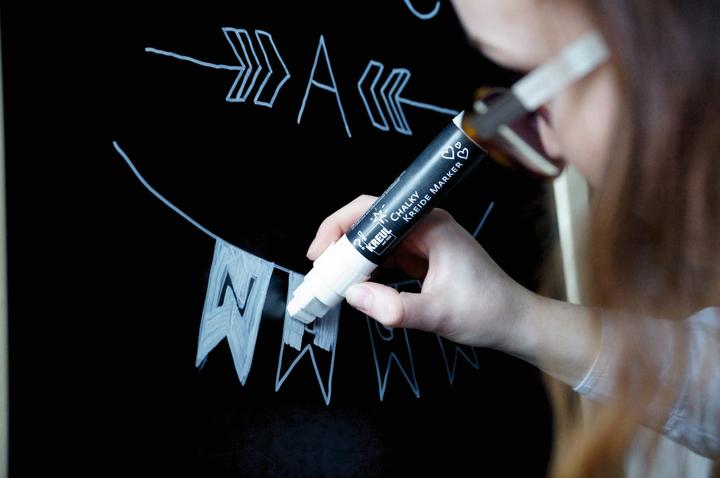 Actual product image Kreul Chalk marker Chalky, XXL, Snow White (Snow White, 15 mm, 1 x)