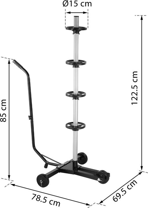 Immagine prodotto Monzana Carrello porta pneumatici