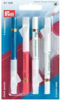 Image du produit Prym Crayon à craie + brosse couleurs assorties 4 pces