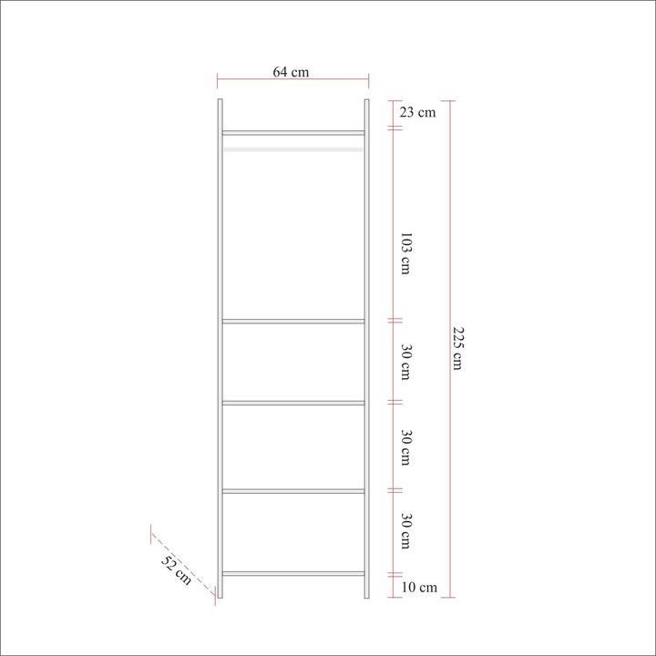 Produktbild Hanah Home Axel (64 x 52 x 225 cm)