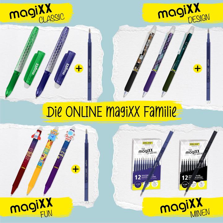 Image du produit Online 6er Pack Gelpen magiXX Boys gemischt (bleu effaçable, 1 x)