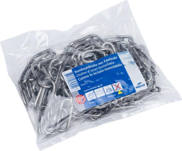Produktbild Meister Rundstahlkette Form C rostfrei (0.03 m)