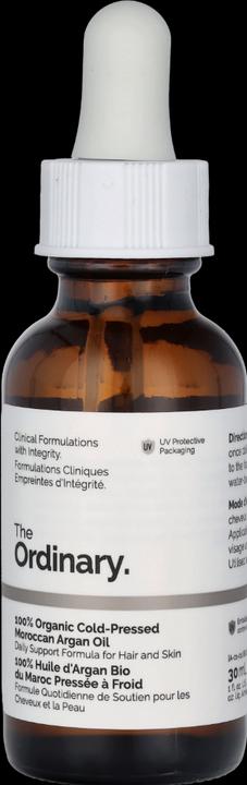 Actual product image The Ordinary Cloud.sales Cosmetics Original 100% Cold-Pressed Moroccan Argan Oil 30ml (Body oil, 30 ml)