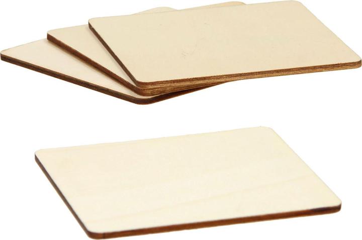 Produktbild Lobbes Holzuntersetzer, 4 Stück. (4 x, Glasuntersetzer)