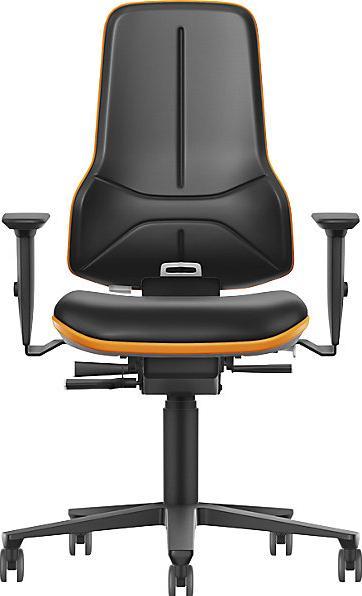 Image du produit Bimos Siège d'atelier pour poids élevés NEON XXL, avec roulettes, mécanisme synchrone