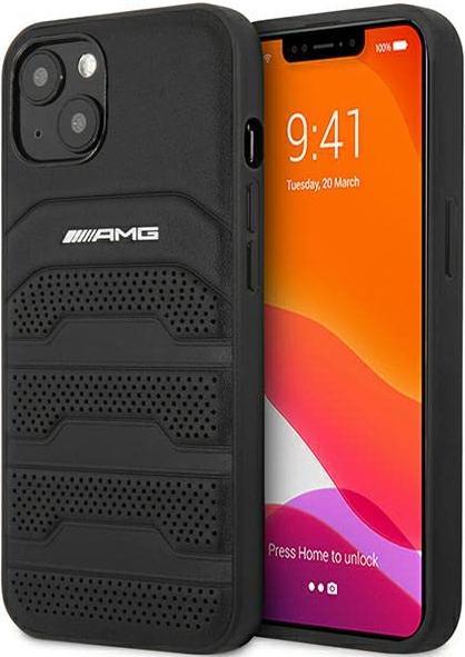 Produktbild Mercedes AMG AMHCP14MGSEBK iPhone 14 Plus 6,7" czarny/black hardcase Leather Debossed Lines (Apple iPhone 14 Plus)