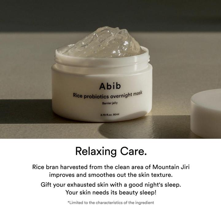 Produktbild NoName - Rice Probiotics Overnight Mask Barrier Jelly (20 ml)