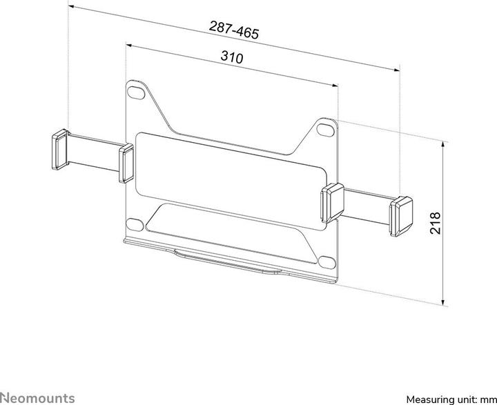 Image du produit Neomounts Support pour ordinateur portable 100x100 -8kg
