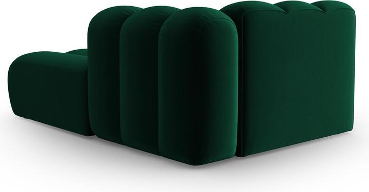 Image du produit Micadoni Velours Méridienne Droite, "Lupine", 2 Places, 117x177x70Fabriqué en Europe (Chaise longue)