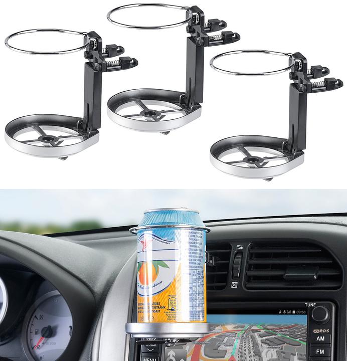 Produktbild Lescars 3er-Set Auto-Getränkehalter für Lüftungsgitter