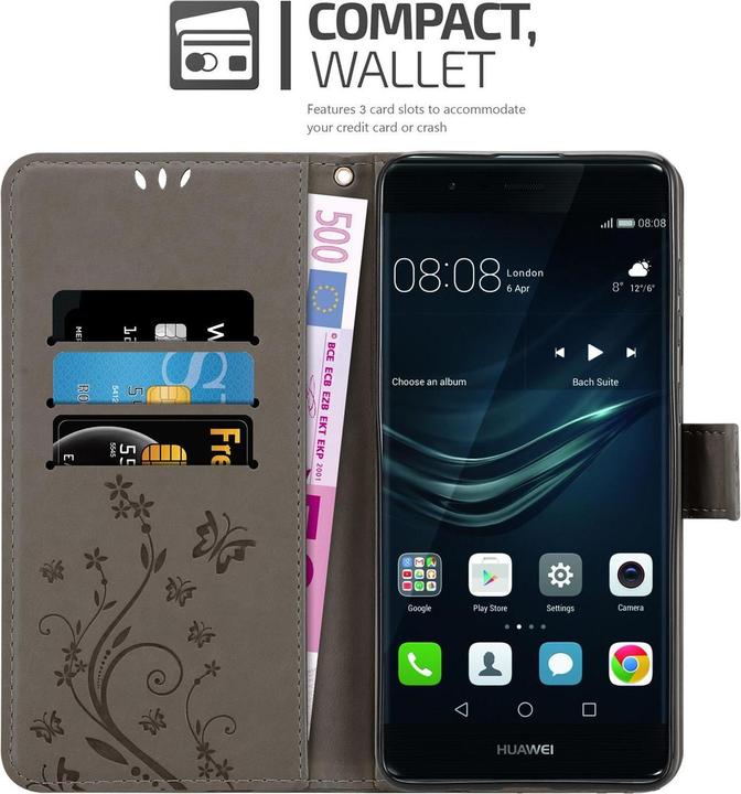 Image du produit Cadorabo Couverture du livre de fleurs (Huawei P9)